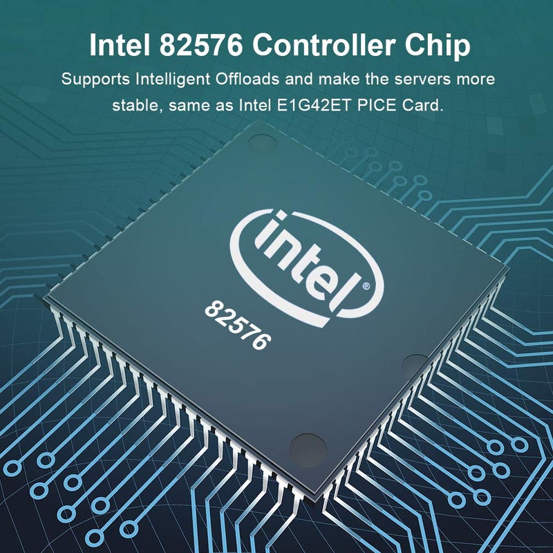 ipolex Intel 82576 Chip Dual NIC, 1Gb Network Card Compare to Intel E1G42ET NIC, PCI Express 2.1 X1, 2 RJ45 Ports, Ethernet Card Low Profile for Windows/Windows Server/Linux - Image 4